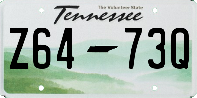 TN license plate Z6473Q