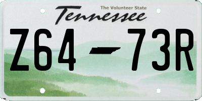 TN license plate Z6473R