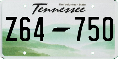 TN license plate Z6475O