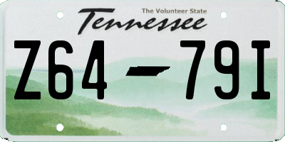TN license plate Z6479I