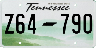 TN license plate Z6479O