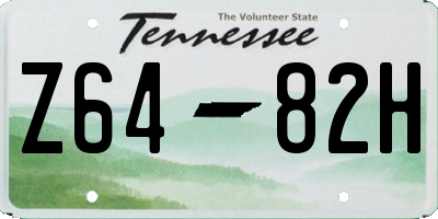 TN license plate Z6482H