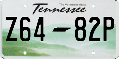 TN license plate Z6482P