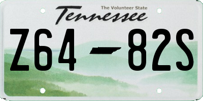 TN license plate Z6482S