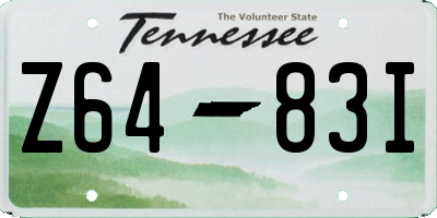 TN license plate Z6483I