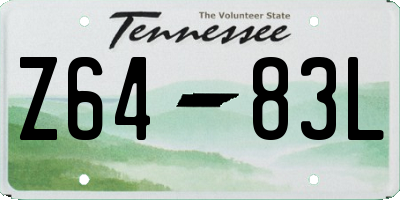 TN license plate Z6483L
