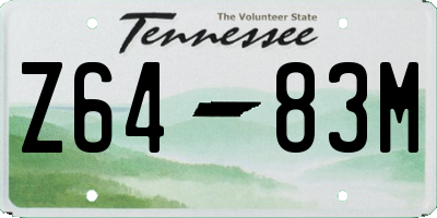 TN license plate Z6483M