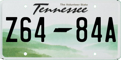 TN license plate Z6484A