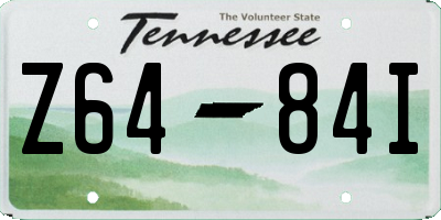 TN license plate Z6484I