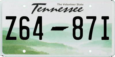 TN license plate Z6487I