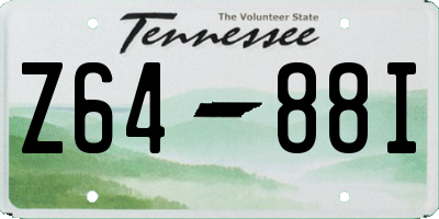 TN license plate Z6488I