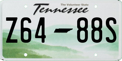 TN license plate Z6488S