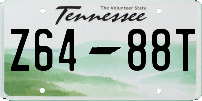 TN license plate Z6488T