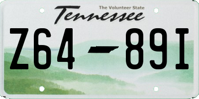 TN license plate Z6489I