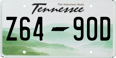 TN license plate Z6490D
