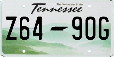 TN license plate Z6490G