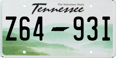 TN license plate Z6493I