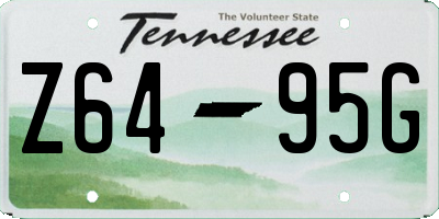 TN license plate Z6495G