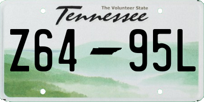 TN license plate Z6495L