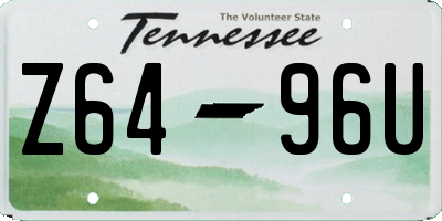 TN license plate Z6496U