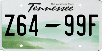 TN license plate Z6499F