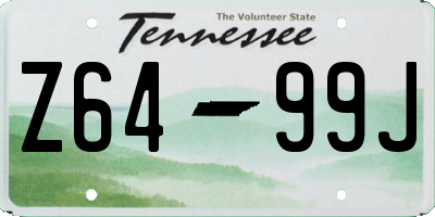 TN license plate Z6499J