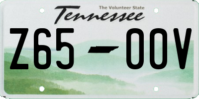 TN license plate Z6500V