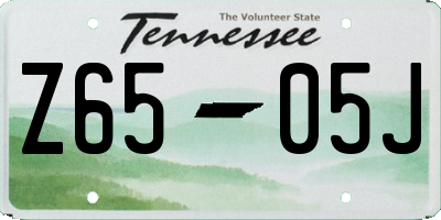 TN license plate Z6505J