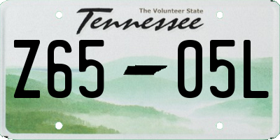 TN license plate Z6505L