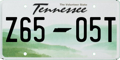 TN license plate Z6505T