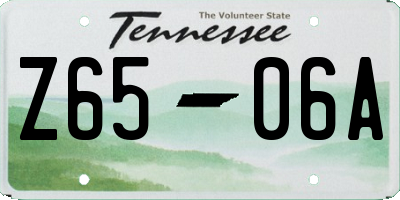 TN license plate Z6506A