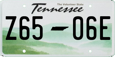 TN license plate Z6506E