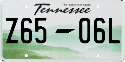 TN license plate Z6506L