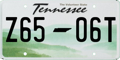 TN license plate Z6506T