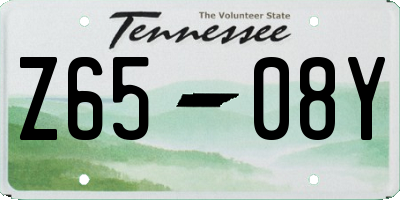 TN license plate Z6508Y
