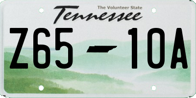 TN license plate Z6510A