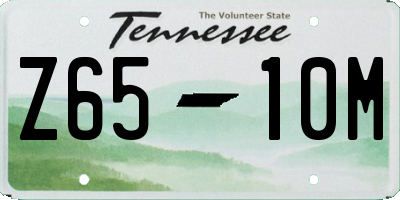TN license plate Z6510M