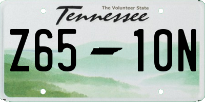 TN license plate Z6510N