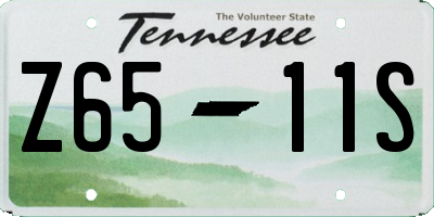 TN license plate Z6511S