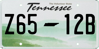 TN license plate Z6512B