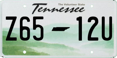 TN license plate Z6512U