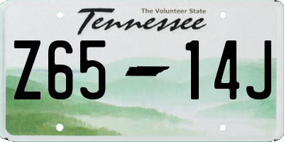 TN license plate Z6514J