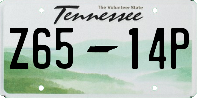 TN license plate Z6514P