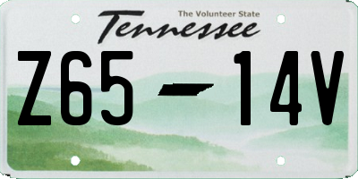 TN license plate Z6514V