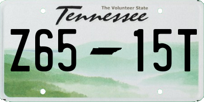 TN license plate Z6515T