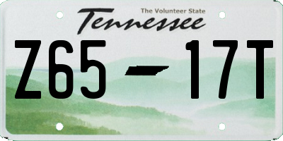 TN license plate Z6517T
