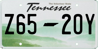 TN license plate Z6520Y