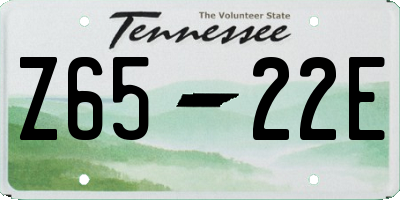 TN license plate Z6522E