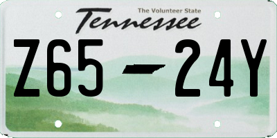 TN license plate Z6524Y
