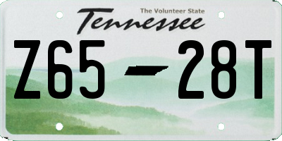 TN license plate Z6528T